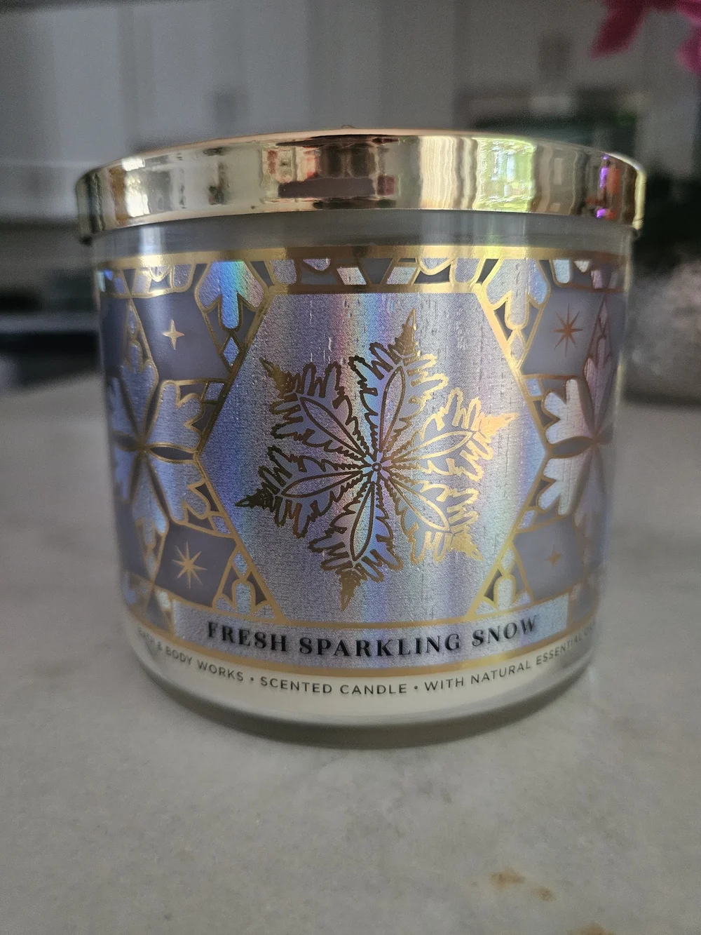 Bath & Body Works Fresh Sparkling Snow Candle